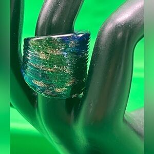 Elegant Blue and Gold Women's Ring